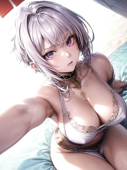 Presenting Her Perfect Pussy in a Flowy Sundress for Seductive Hentai Fun