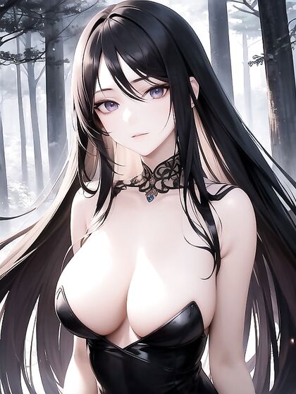 Mystical and Enigmatic Beauty: Her Long Hair in Tasteful hentai AI Porn