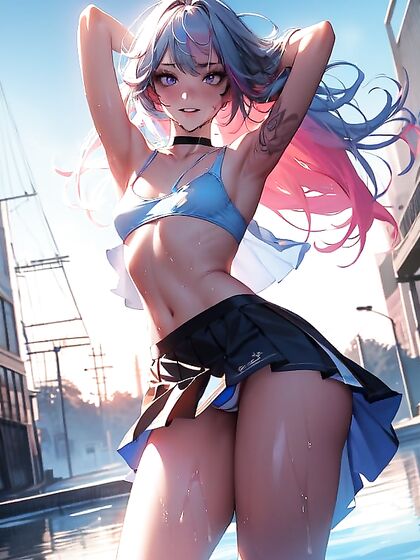 Skinny Girl 18+ Gets Head Bukkake andCum Soaked Panties in Hentai Fantasies