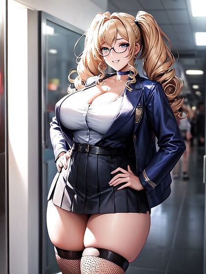 18-Year-Old Shows Off Her Cleavage in steamy Hentai Scenes