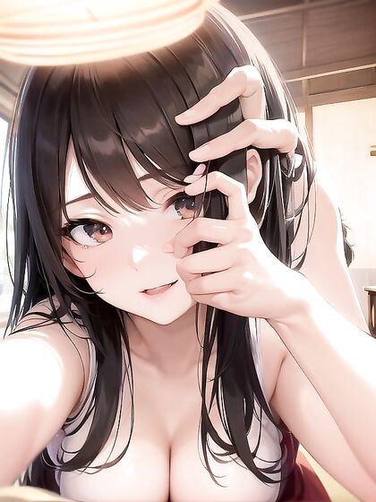 Close-Up Cute Girl 18+ with Medium Ass in Seductive Hentai Action
