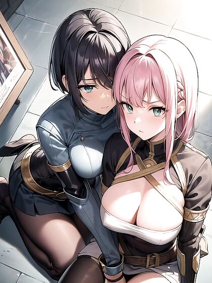 Cafe Seduction: Splits Legs Wide Open While Crossing Arms in Hentai Bliss