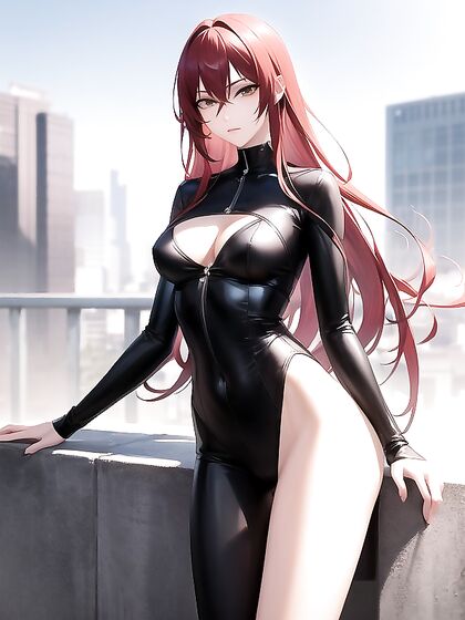 Sharp hentai action unfolds in an urban setting with intense female pleasure