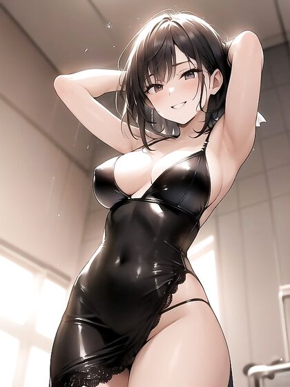 Green-Haired Harem Goddess with a Rounded Ass in Seductive Hentai Action