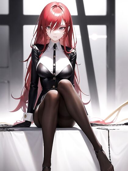Makima from Chain Saw Man Seduces in a Trench Coat for Slim-Hot Hentai Action