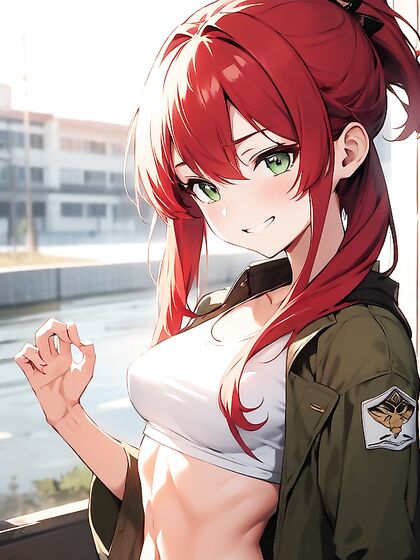 Long-Length Action with Light Brown Beauty in Military Hentai Scenes