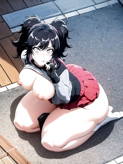 Pigtailed Pale Beauty Reveals All in Hentai Action