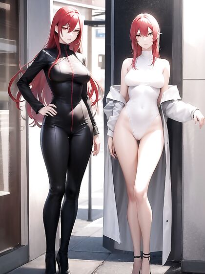 Tall Beauty in Trench Coat Shows Off Seductively in Hentai AI Action