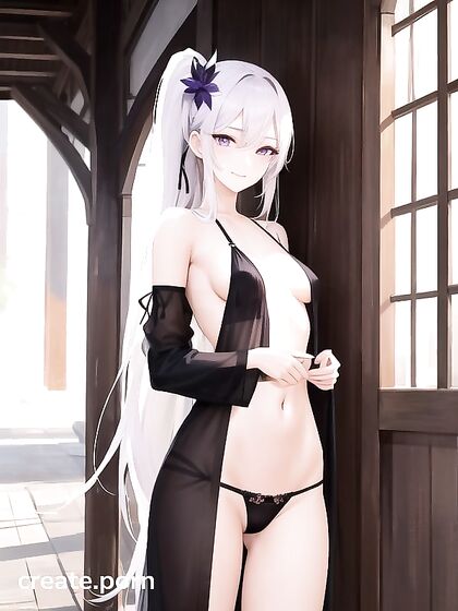 Underwear Solo Fun from Below in Seductive Hentai Scenes