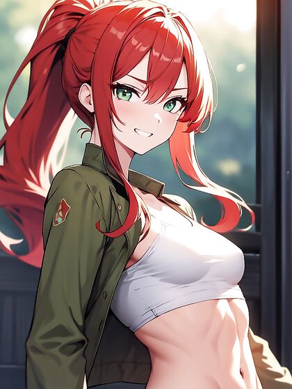 Fit Light Brown Beauty Enjoys Long-Length Hentai Pleasure
