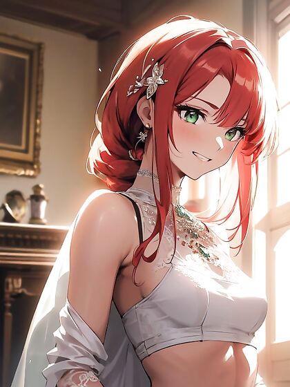 Fit Woman with Light Brown Skin Enjoying Intense Hentai Pleasure