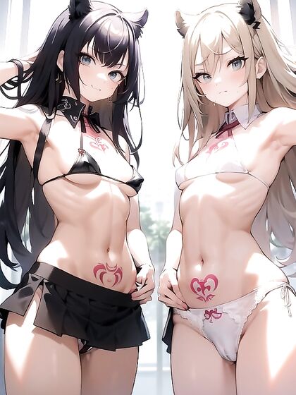 Vibrant-Colored Sweat Drips Down Her Tiny 18+-Assed Hentai Body