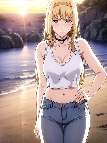Sunset Session: Intense Detail in hentai AI Porn