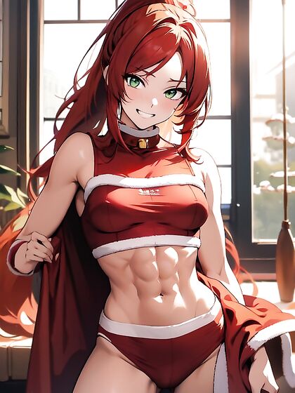 Red-Haired Beauty with Long Ponytail Seduces inSTEAMing Hentai Action