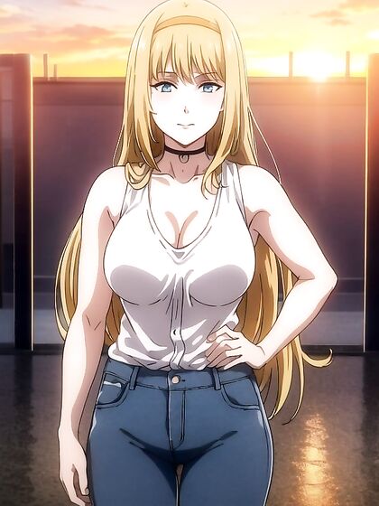 Ymir Fritz Smiles coyly at Sunset in Attack on Titan Hentai Delight