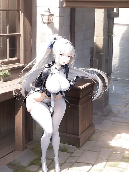 Pale-Skinned Beauty with Huge Ass Poses Seductively in Hentai Fantasy