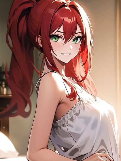 Grinning Girl 18+ with Small Breasts Heats Up Warm Anime Hentai Scenes