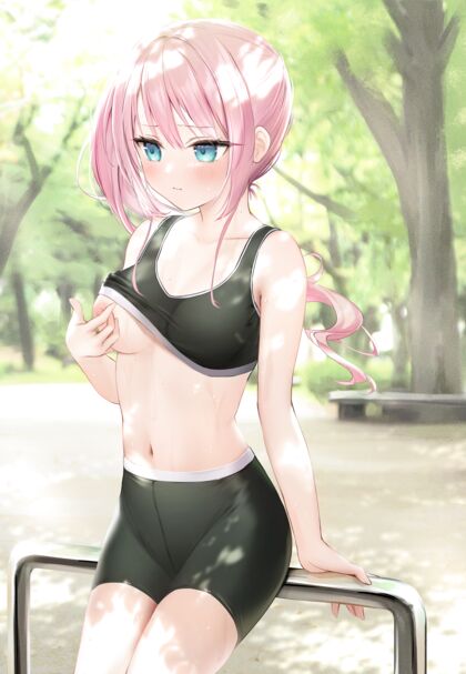 Pic of Hottie Jogging Naked In The Park Gets Pounded By BBC