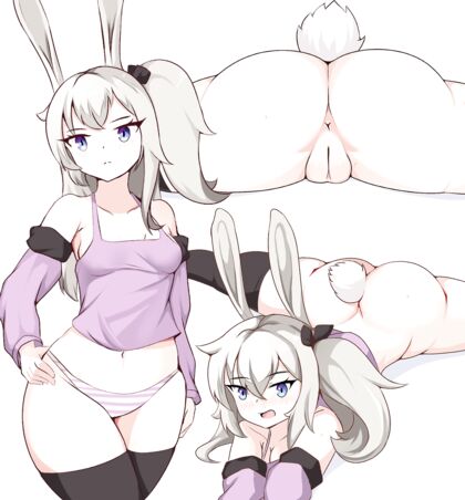 Holy shitl! Hentaified babe rocks massive rabbit ears in jaw-dropping XXX show!