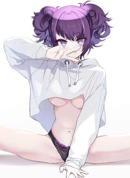Holy Fuck! Hentai XXX Pics of Chick Flashing Peace Sign on Her Tits!