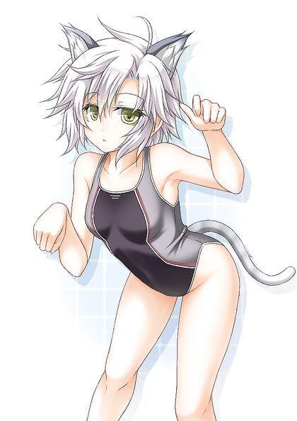 Hella Hot Hentaikitten in Skank-Ass Swimmies Gets Wet n Wild for Some XXX Action!