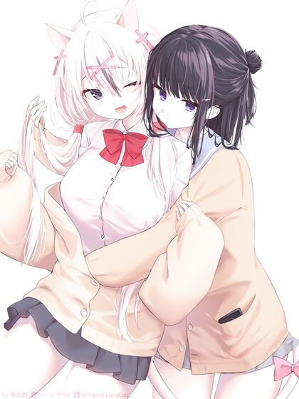 Hella Cute Hentaicat Snuggling XXX Pussy