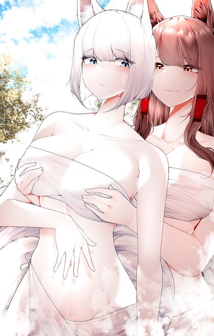 Holy Shit! Kagome Hits The Onsens With Her Steamy BFF For Some Serious XXX Action!