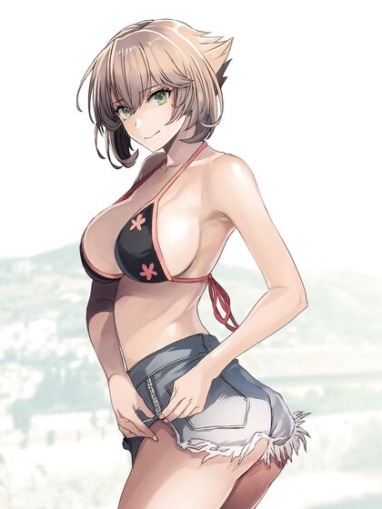 Hella Hot Hottie in Skimpy Biki-HotPantz Combination - Kanfuckinlol