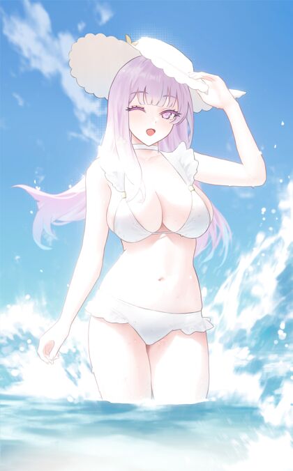 Horny AF cutIE gets wet n wild on da BEACHH shawty! XxX