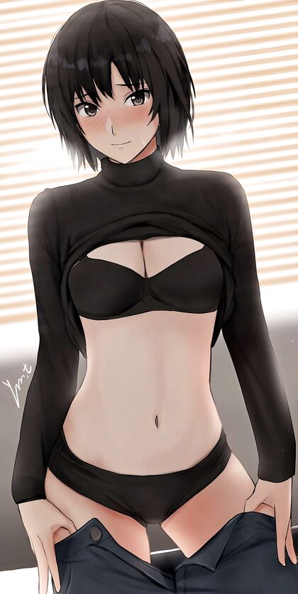 Hella Hot Hentai XXX Clad in All Black - NSFW Porn Pic