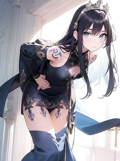 Knight in Armor Seduces with Thick Eyelashes in Steamy Anime hentai Action
