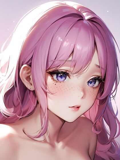 Glowing Soft Makeup Enhances Nude Close-ups in Seductive Hentai Scenes