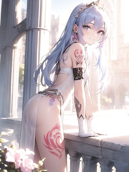 Angel Wings and Gloved Hands Tease Thick-Eyed Seduction in Hentai Fantasy