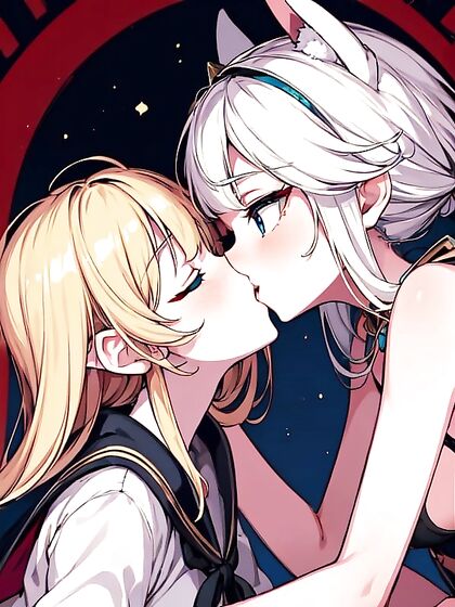 Blonde Beauty Rides a Sled for Intense Hentai Bangs