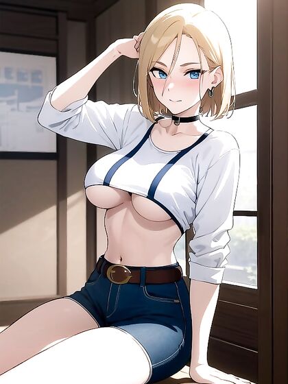 Teen 18+ in Sport Bra and Shorts Shows Off Her Athletic Body in Hentai Action