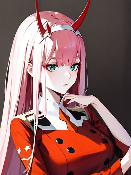 Zero Two from Darling in the FranXX Lost in Pleasure with Hentai AI Action