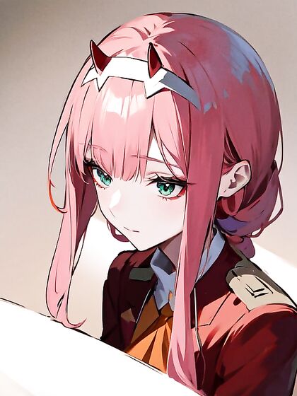 Zero Two from Darling in the FranXX in Sultry Hentai Action