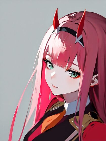 Zero Two from Darling in the FranXX Lost in Pleasure with Hentai AI Sex