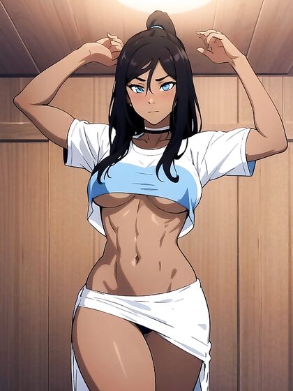 Detailed Screencaps: Hot Girl 18+ in Thong and White T-Shirt for Steamy Hentai Fun