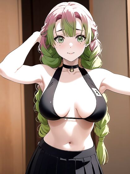 Mitsuri Kanroji from Demon Slayer Seduces in Sporty Lingerie for Sizzling SFW Hentai Action