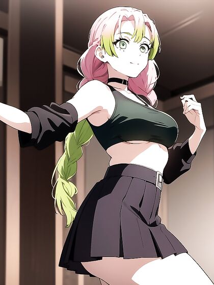 Choker and Underboob Fetish Detailed in Hot Hentai AI Porn Scenes