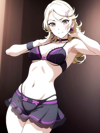 Mischievously Smiling While Dancing in a Thong forSTEAMY Hentai Pleasure
