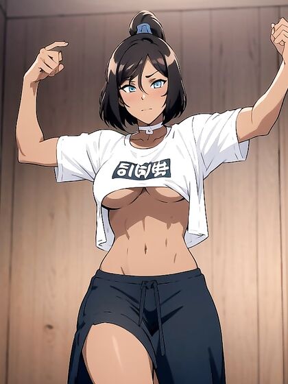 Detailed Screencap of Hot Girl 18+ in Thong and White T-Shirt for Horny Hentai Fun