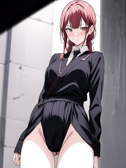 Makima Smiles and Blushes in Seductive Screencaps from Hentai AI Porn