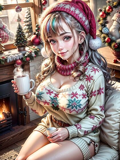 Cozy Vibes: Her Cute Hairstyle Adds to the Soft-Focused hentai Pleasure