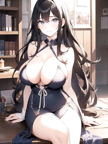 Pale-Skinned Goddess Stares at You While Showing Off Her Massive Ass in Hentai Bliss