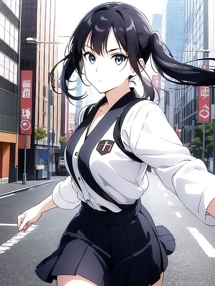 Wind-Tousled Beauty Gazes Seductively at You in This Erotic Hentai Scene