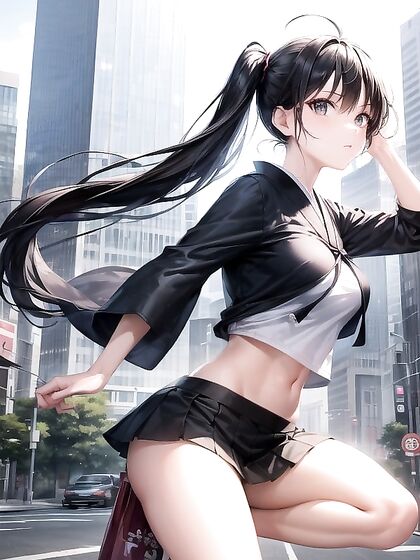 Ultra-Detailed Solo Hentai with Japanese Street Scenes and Car Backgrounds