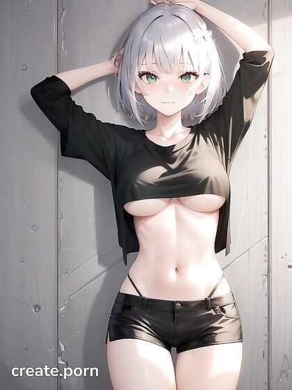 Oversized T-Shirt Reveals Seductive Underboob in Steamy Hentai Scenes