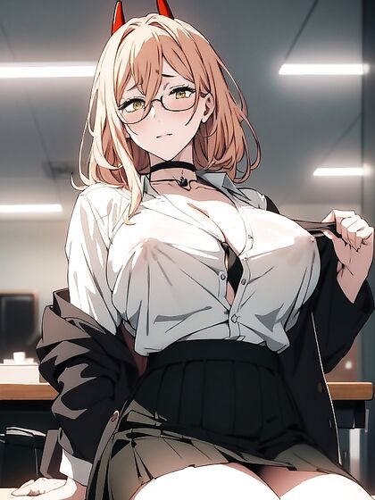 Seductive Power Play: Watch Her Sit Down in That Alluring Skirt for Steamy Hentai Pleasure